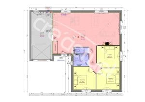 plan maison 2 pans