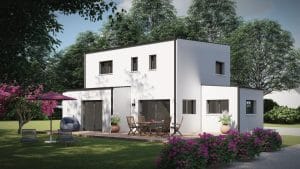 Maison contemporaine jardin