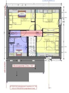 plan étage maison