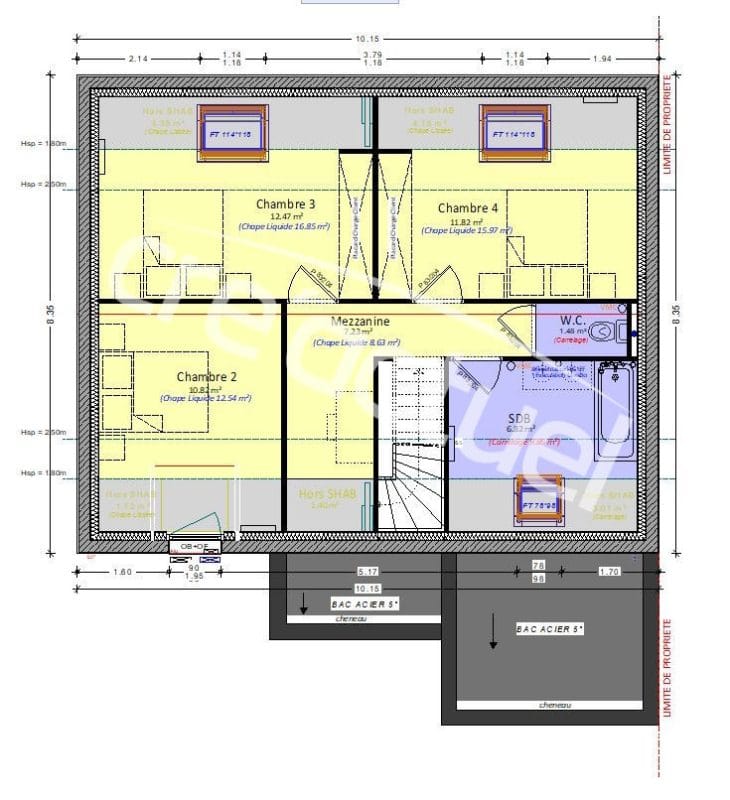 Plan étage cre'actuel Pacifique