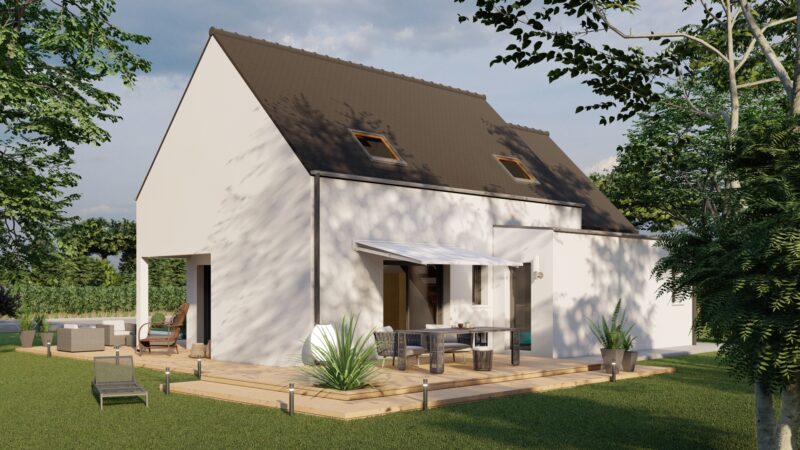 maison neuve avec jardin