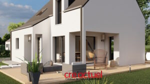 Maison avec porche entrée