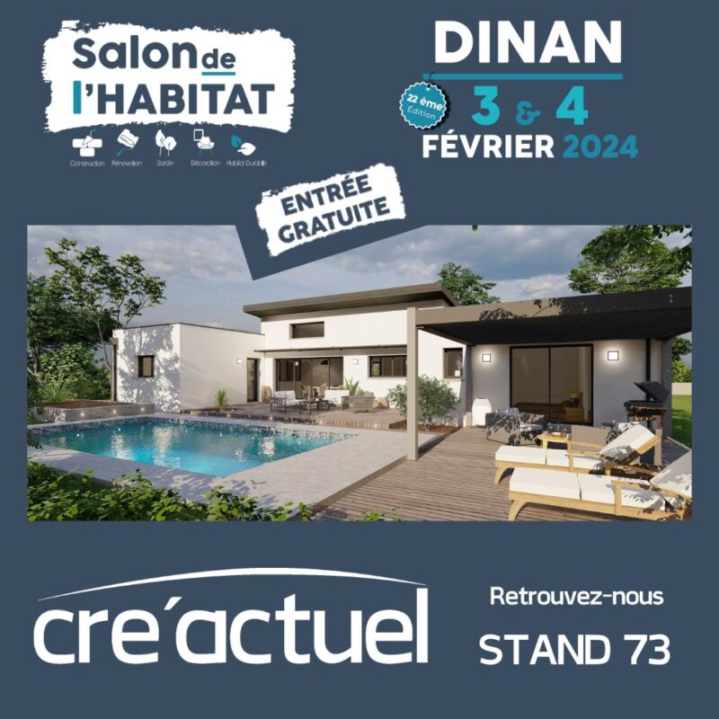 Salon de l'habitat Dinan 2024 Cre'actuel