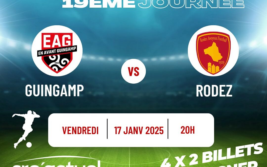 Cre’actuel vous fait gagner des places pour EAG-RODEZ