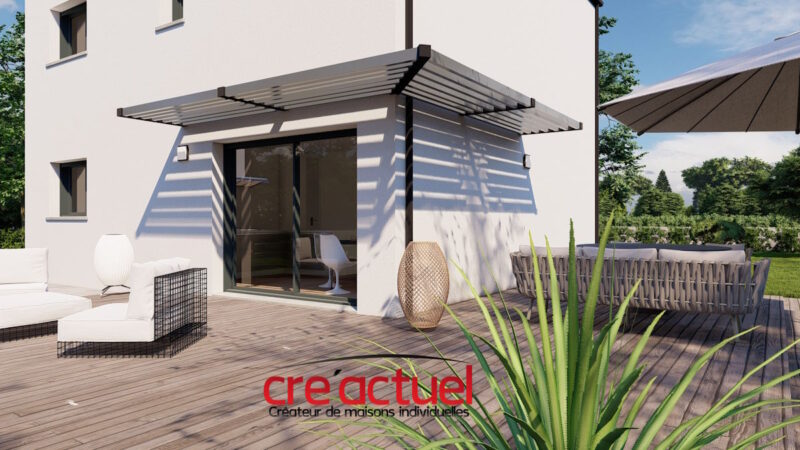 Maison 4 chambres monopente