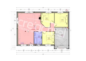 plan couleur plain pied